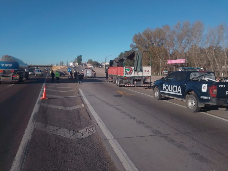 Un camionero murió tras sufrir un infarto mientras manejaba por Acceso Sur