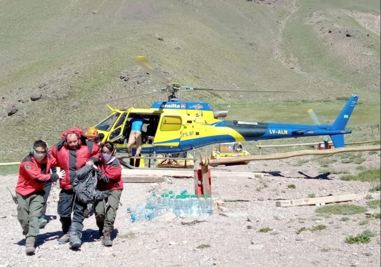 Exitoso rescate de un andinista francés en Aconcagua