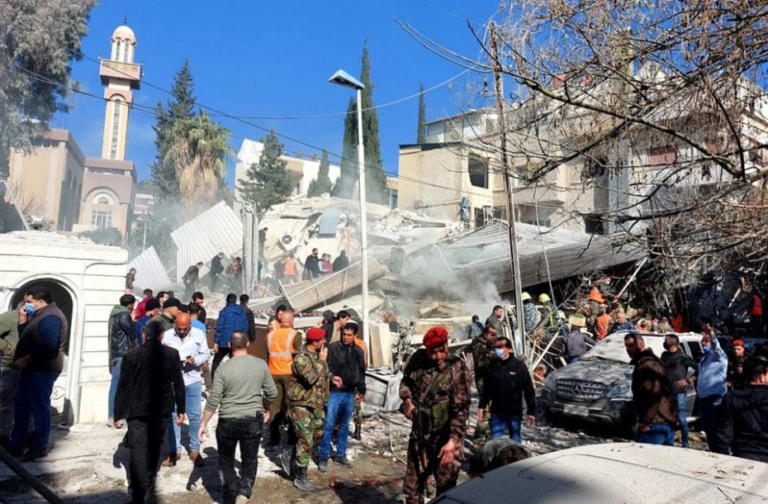 Cinco muertos en un ataque israelí a un edificio en Damasco