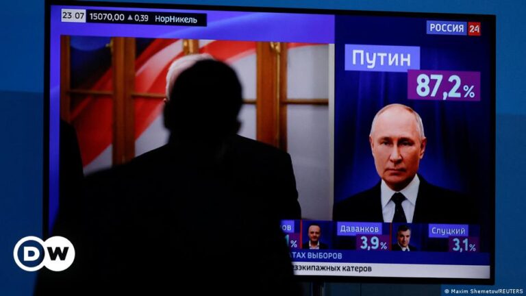 Con el 88% de los votos, Putin ganó las elecciones en Rusia