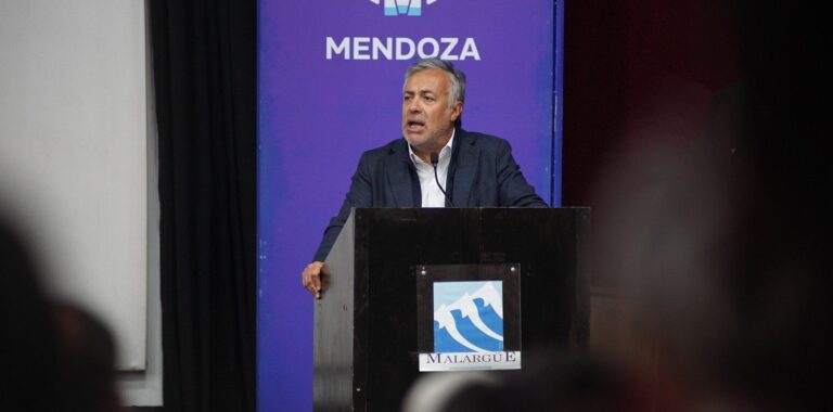 En Malargüe, Cornejo anunció que se presentó la Declaración de Impacto Ambiental para el Distrito Minero Malargüe Occidental