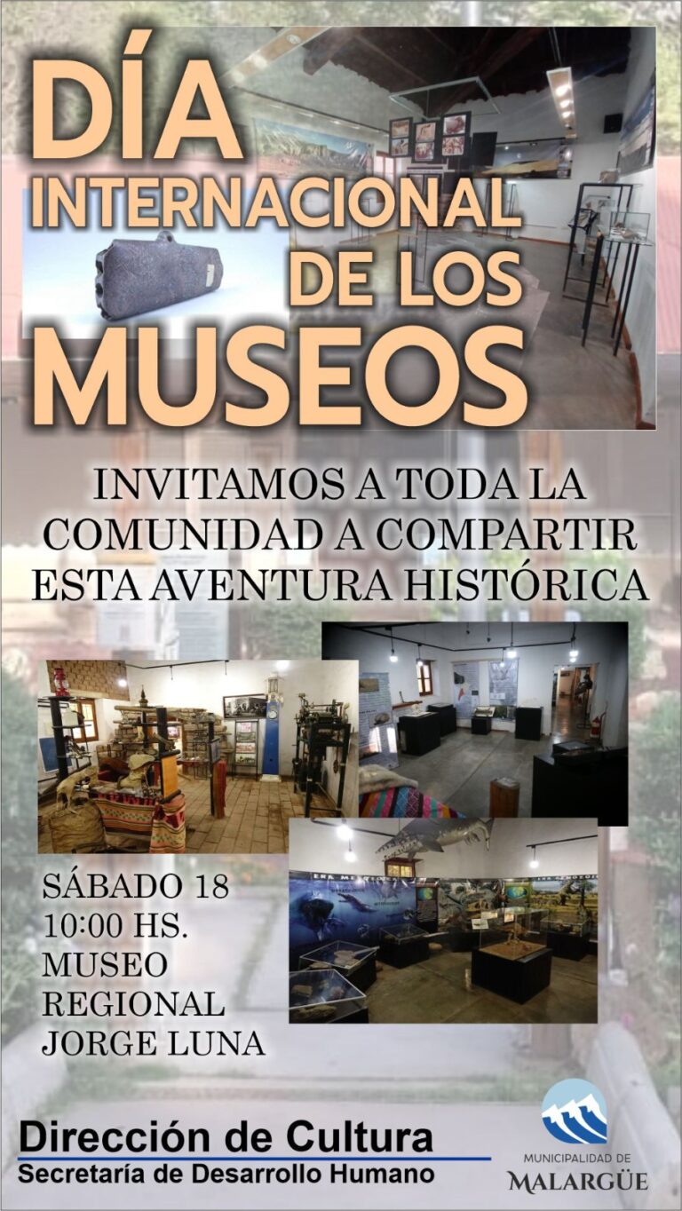 Se parte de la Aventura Histórica en el Día Internacional de los Museos en Malargüe