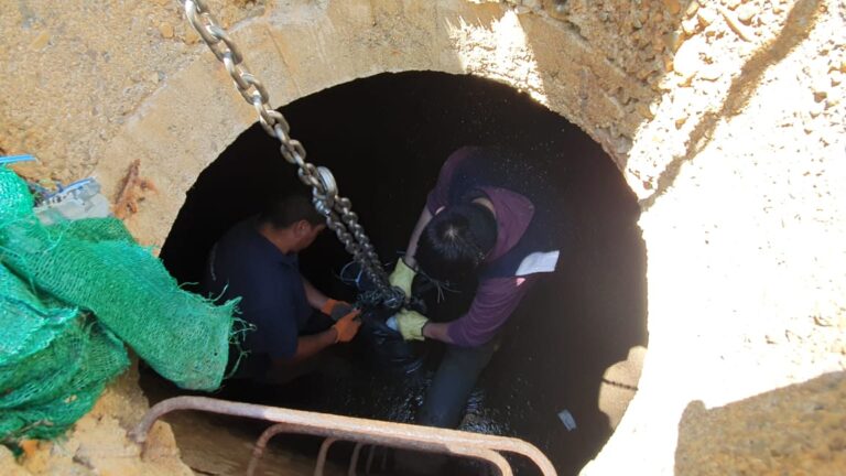 Malargüe realiza mejoras en el servicio de Agua Potable en El Manzano