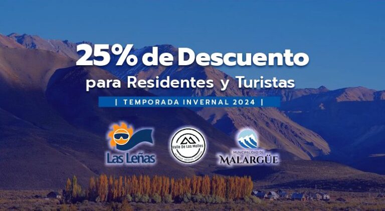 Dino Pass: Los Molles se suma con un 25% OFF en medios de elevación en Las leñas