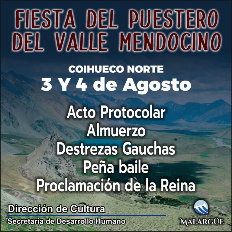 Invitan a la Fiesta del Puestero del Valle Mendocino