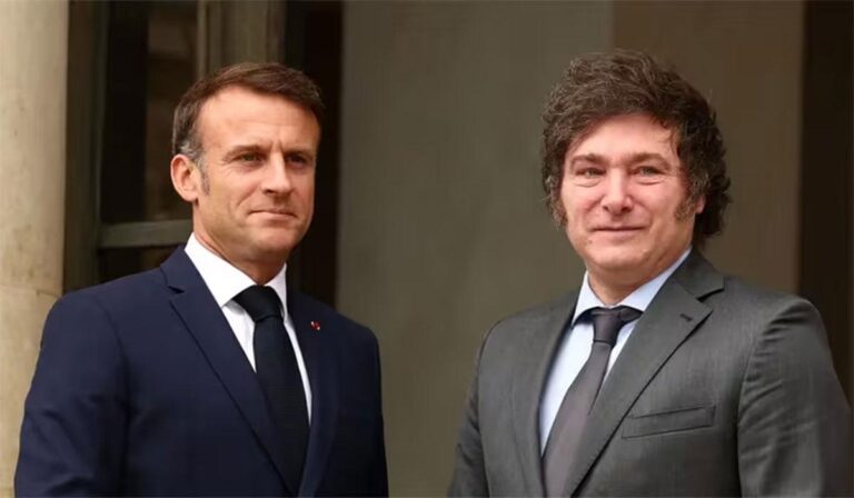 Javier Milei se reunió con Emmanuel Macron