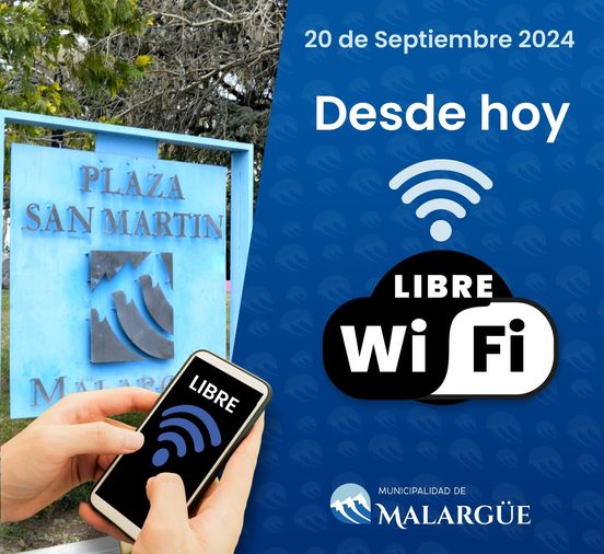 Wi-Fi libre en la plaza San Martín