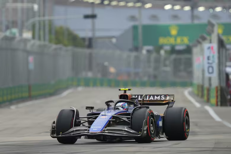 Franco Colapinto se ubicó noveno en las prácticas libres para el Gran Premio de Singapur