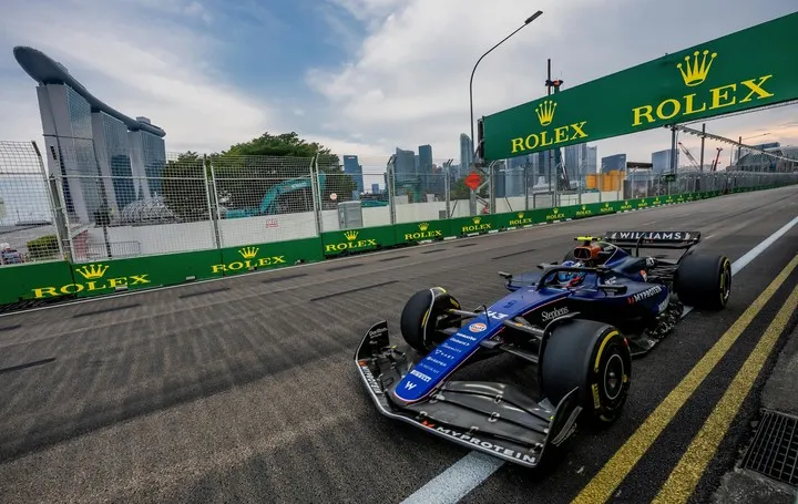 Franco Colapinto largará 12° en el circuito callejero de Marina Bay del GP de Singapur