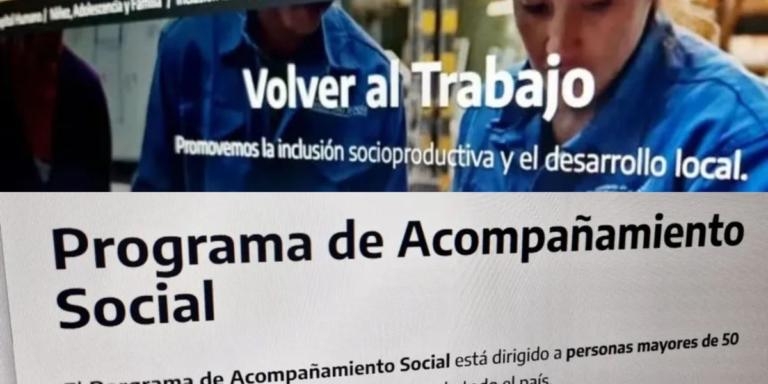 Quiénes cobran Volver al Trabajo o Acompañamiento Social y de cuánto es el pago en septiembre