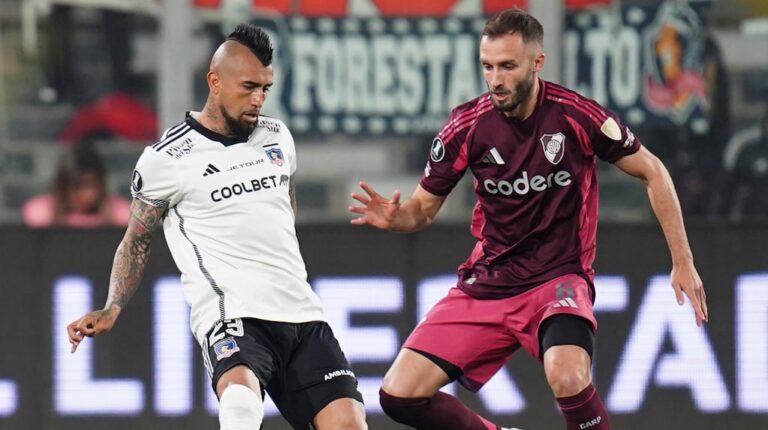 River empató 1-1 en su visita a Colo Colo y definirá los cuartos de final de la Copa Libertadores