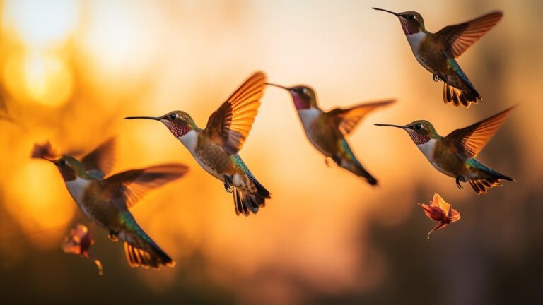 Descubren por primera vez colibríes anidando en grupos