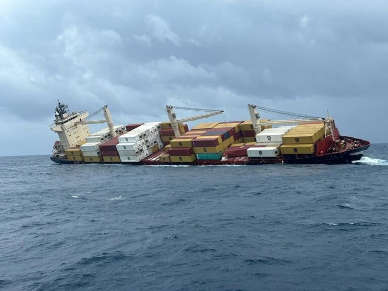 Naufragó un buque con toneladas de combustible y otras “cargas peligrosas” en India: rige una alerta máxima
