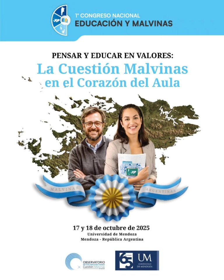 Mendoza será sede del Primer Congreso Nacional sobre Educación y Malvinas