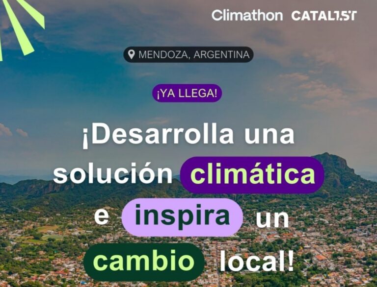 Mendoza será sede del Climathon 2025, el evento global de innovación climática