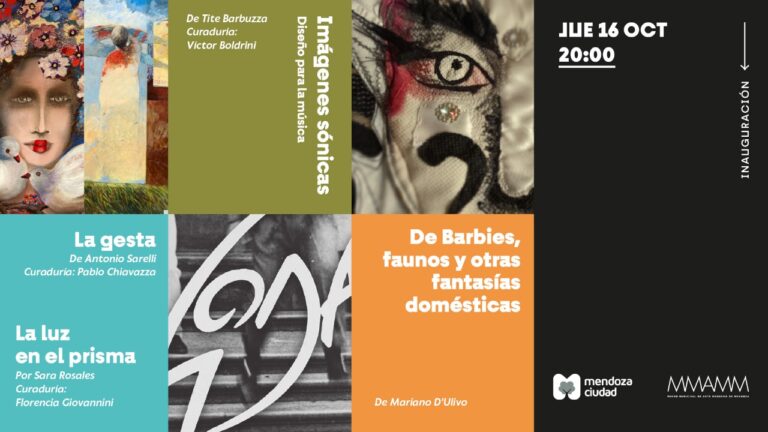 Entre luces, gestas e imágenes musicales, tres maestros del arte mendocino se reencuentran en el MMAMM