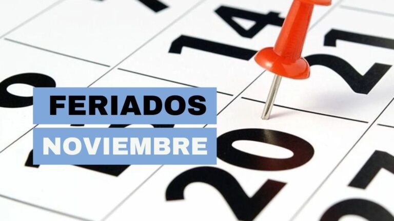 Cuándo caen los feriados de noviembre de 2025