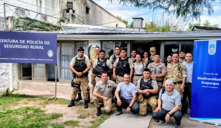 El Ministerio de Energía y Ambiente capacitó a la Policía Rural de Mendoza para fortalecer la protección de la fauna silvestre
