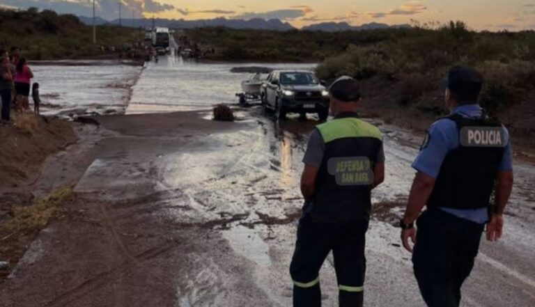 Por la tormenta y la crecida del río Diamante fueron evacuadas más de 60 personas en San Rafael