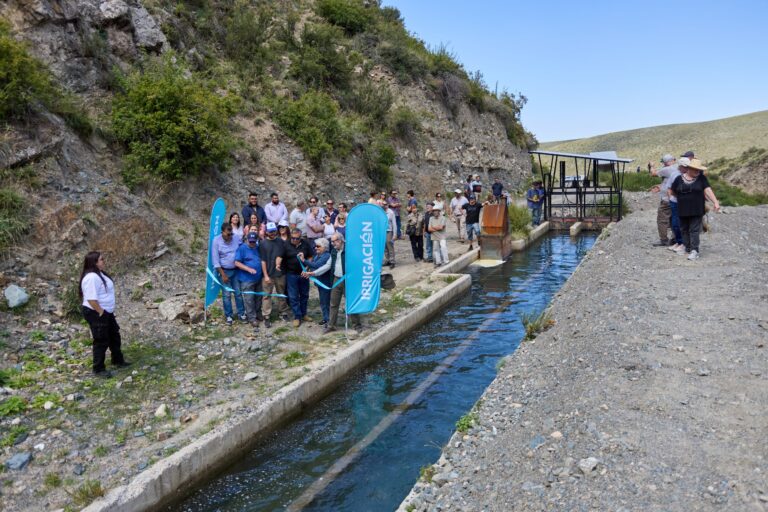 Tormentas y crecidas: Irrigación inauguró una obra para prevenir daños en una zona de Potrerillos