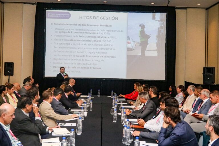 Minería: Mendoza presentó su cartera de inversión y los avances del sector en el Foro de Inversiones & Negocios