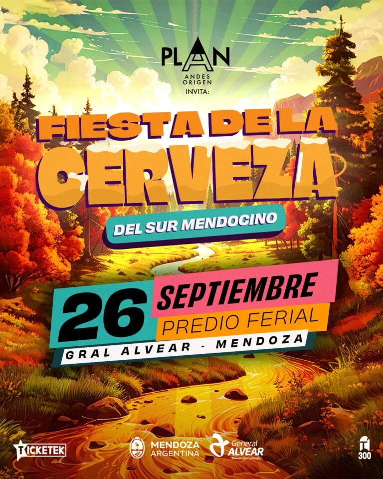 General Alvear lanza la preventa para la 2° edición de la Fiesta de la Cerveza del Sur Mendocino
